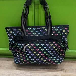 Roxy tote Colorful Heart Pattern Tote Bag